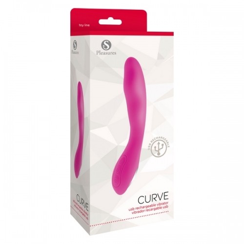 Vibrators S Pleasures Curve Rozā image 2