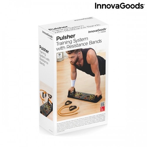 Push-Up Board with Resistance Bands and Exercise Guide Pulsher InnovaGoods image 2
