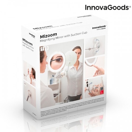 LED palielinošs spogulis ar elastīgu kājiņu un piesūcekni Mizoom InnovaGoods image 2