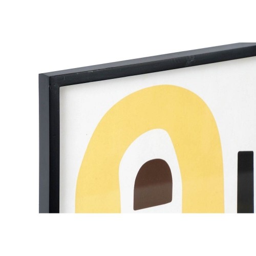Картина DKD Home Decor Стеклянный Абстракция Деревянный MDF (4 pcs) (40 x 2.5 x 50 cm) image 2