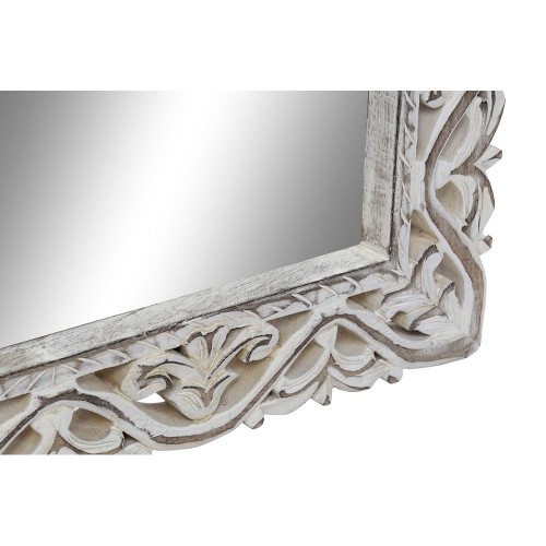 Sienas spogulis DKD Home Decor Balts Mango koks (105 x 3 x 61 cm) image 2