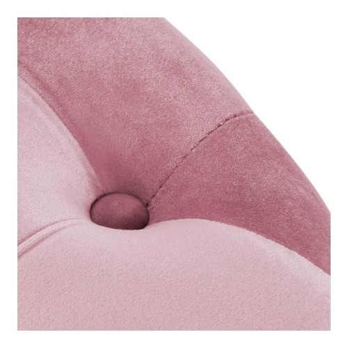 подставка для ног DKD Home Decor Розовый Velvet Деревянный MDF Glam (2 pcs) image 2
