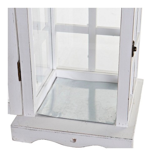 Lantern DKD Home Decor White Crystal Pinewood (21 x 21 x 51 cm) image 2