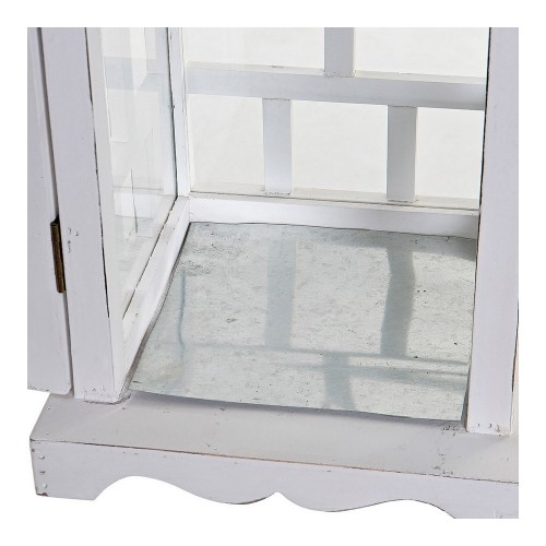 Фонарь DKD Home Decor Белый Стеклянный Сосна (22.5 x 22.5 x 47 cm) image 2