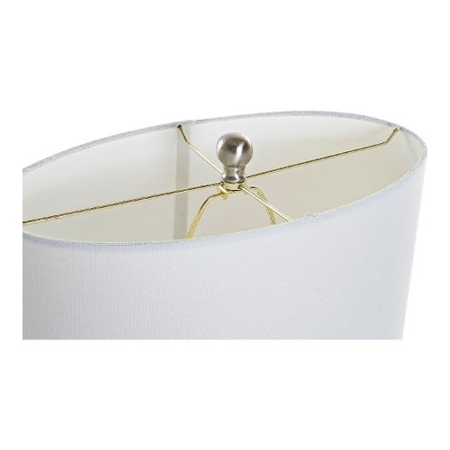 Настольная лампа DKD Home Decor Белый Серебряный полиэстер Металл Позолоченный (40 x 22 x 64 cm) image 2