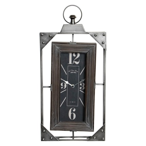 Wall Clock DKD Home Decor Loft Wood Iron (29 x 6.5 x 61 cm) image 2