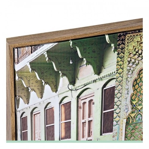 Painting DKD Home Decor 120 x 2,3 x 40 cm Canvas Green polystyrene (2 Units) image 2