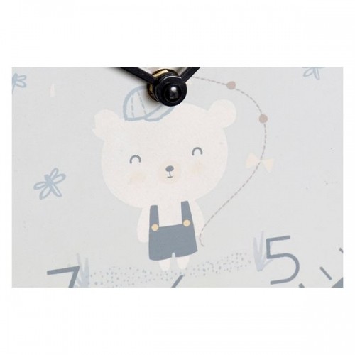 Wall Clock DKD Home Decor Blue Pink Wood Metal Plastic MDF Wood Children's Bird 24 x 3 x 24 cm (2 Units) image 2