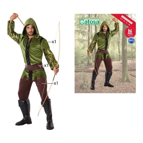 Costume for Adults (3 pcs) Male Archer image 2