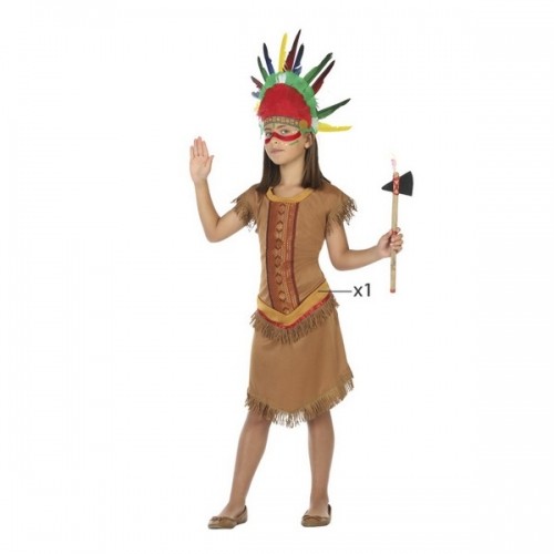 Costume for Children Brown American Indian (1 Piece) image 2