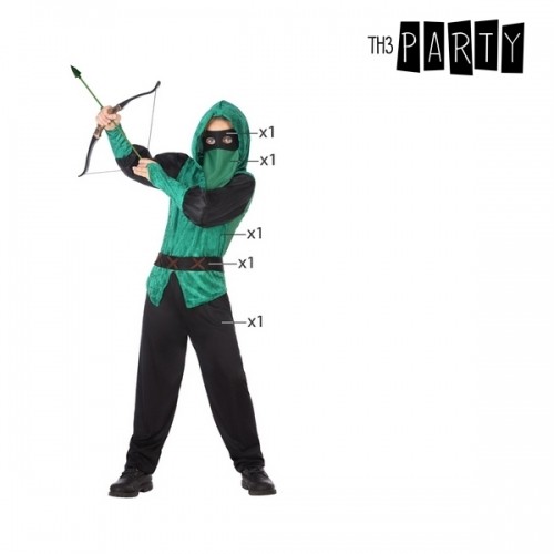 Costume for Children Male archer Green (5 Pcs) image 2