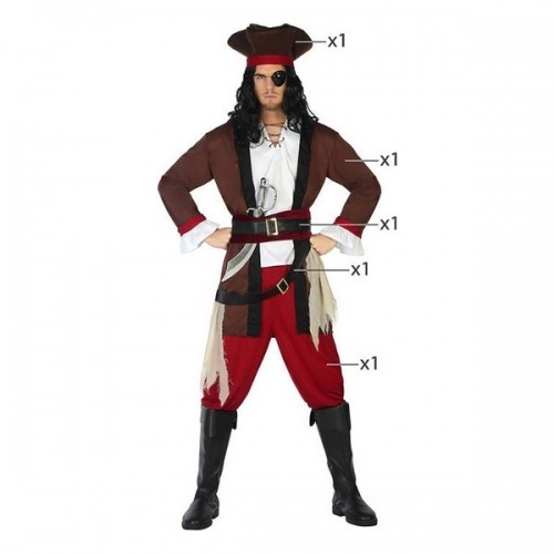 Costume for Adults Th3 Party Male Pirate image 2