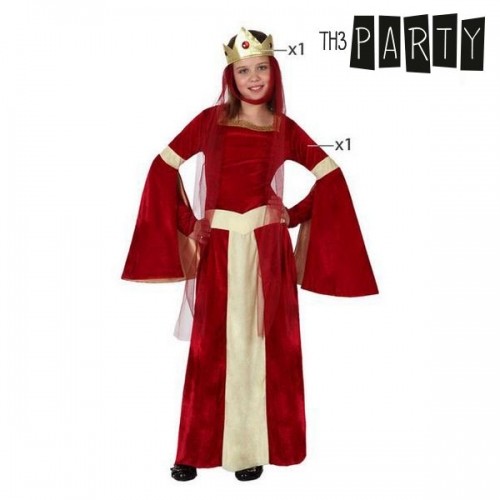 Bigbuy Carnival Маскарадные костюмы для детей Дама средневековая Красный image 2