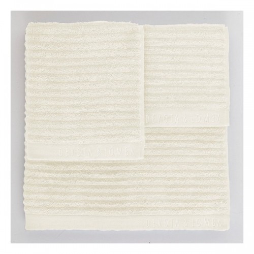 Towel set Devota & Lomba Rayas marfil Ivory 100% cotton image 2