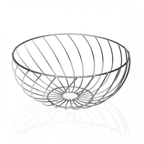 Fruit Bowl Metal Chromed (26 x 12 x 26 cm) image 2
