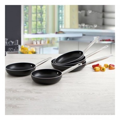 Non-stick frying pan Quid Pro Chef Black Metal Steel image 2