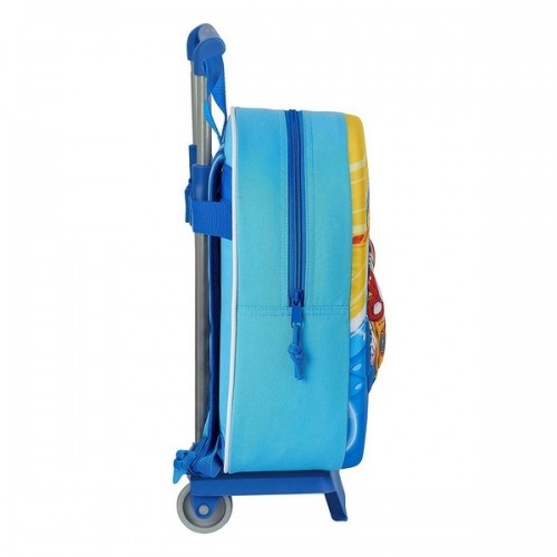 3D School Bag with Wheels SuperThings Light Blue image 2