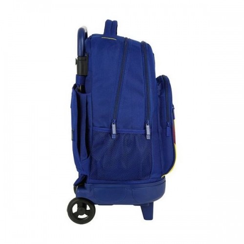 School Rucksack with Wheels Compact F.C. Barcelona 612025918 Blue (33 x 45 x 22 cm) image 2