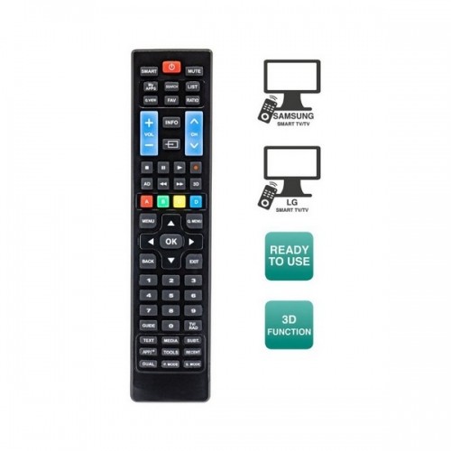 Remote Control for Smart TV Ewent EW1575 Black image 2