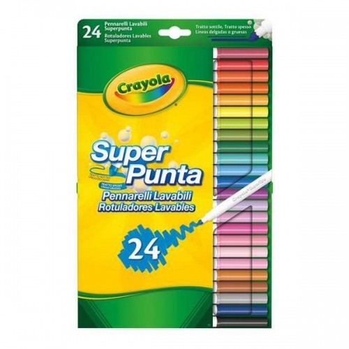 felt-tip pens Crayola B01BF6F20K Washable (24 uds) image 2