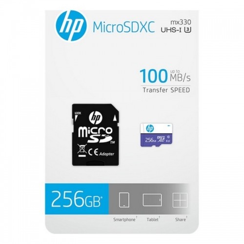 Micro SD Memory Card with Adaptor HP HFUD 256 GB image 2