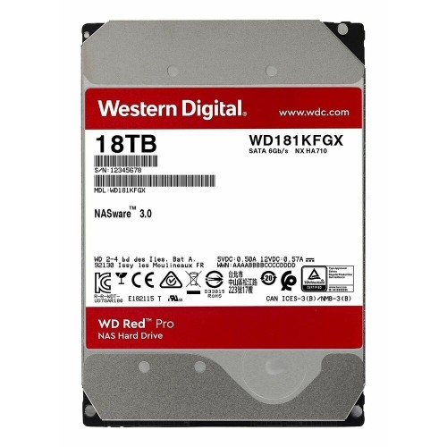 Cietais Disks Western Digital WD181KFGX 18TB 7200 rpm 3,5" image 2