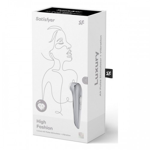 Clitoris Suction Stimulator Satisfyer Luxury High Fashion Silver image 2