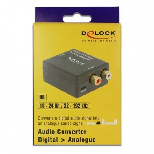 Audio Converter DELOCK Toslink - RCA Black image 2