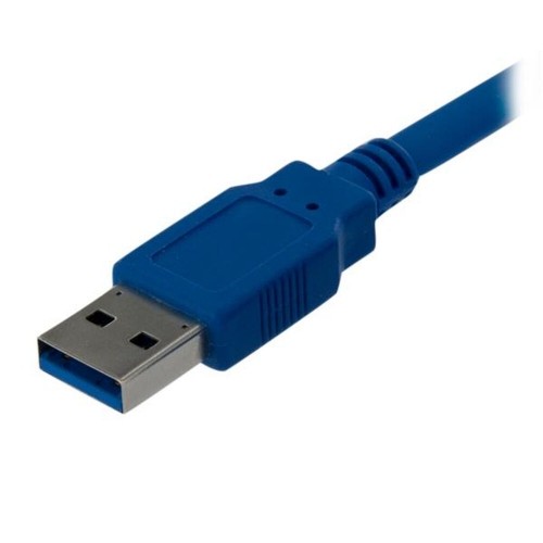 USB A to USB B Cable Startech USB3SAB1M            Blue image 2