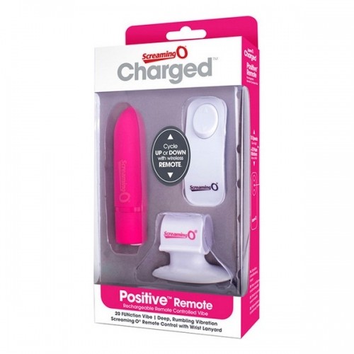 Positive Pink Vibrating Bullet with Remote Control The Screaming O image 2