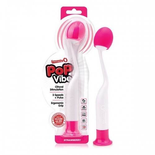 Wand Massager The Screaming O Pop Vibe White Pink image 2