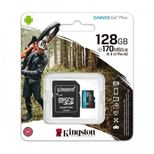 Micro SD Memory Card with Adaptor Kingston SDCG3 Black image 2