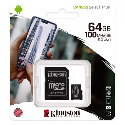 Micro SD Memory Card with Adaptor Kingston SDCS2 100 MB/s exFAT image 2
