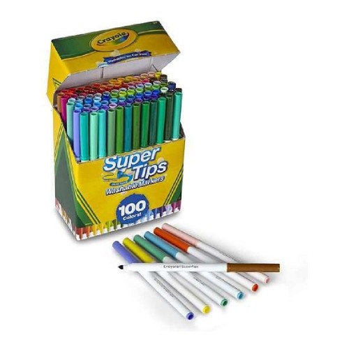 Flomasteru Komplekts Super Tips Crayola (100 uds) image 2