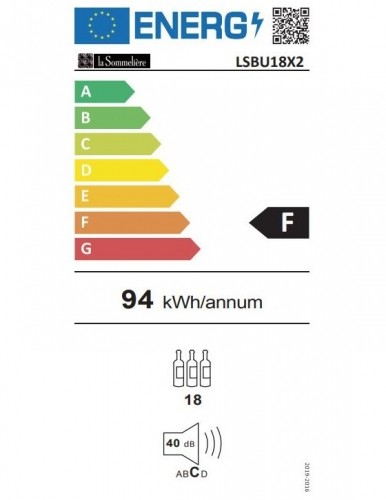 La SommeliÈre Wine cooler La Sommeliere LSBU18X2 image 2