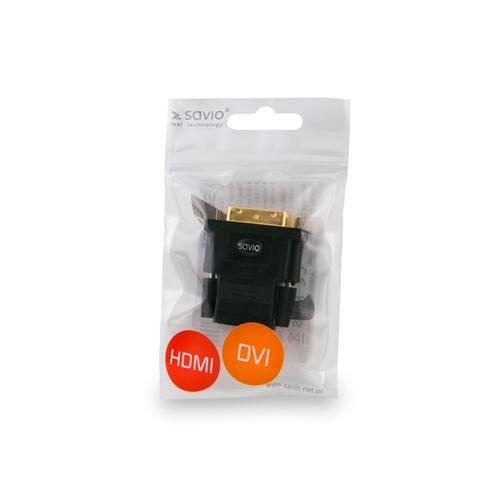 Savio CL-21 cable gender changer DVI HDMI Black image 2
