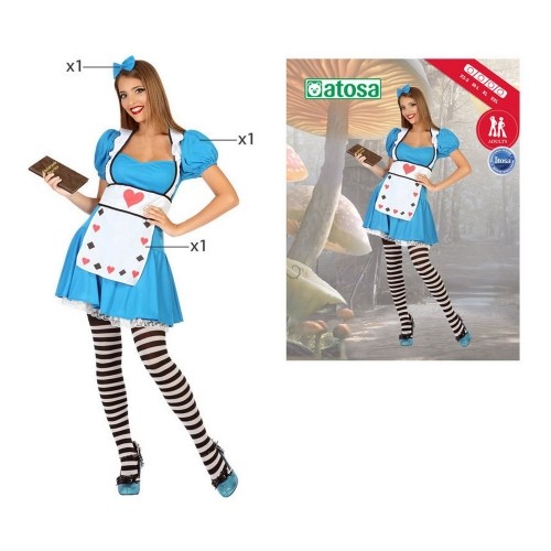 Costume for Adults (3 pcs) Alice Multicolour Fantasy (3 Pieces) image 2