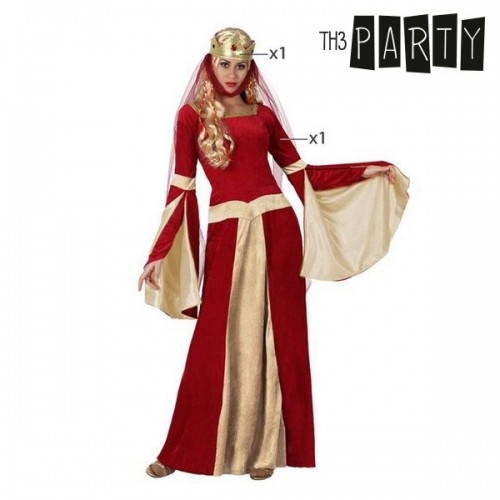 Costume for Adults Red Medieval Lady image 2