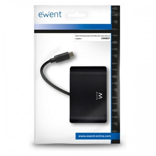 Докстанция Ewent EW9827 USB C HDMI VGA RJ45 4K 5 Gbps image 2