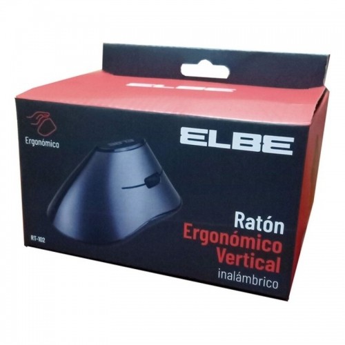 Wireless Mouse ELBE RT-102 Ergonomic 800 dpi Black (1 Unit) image 2