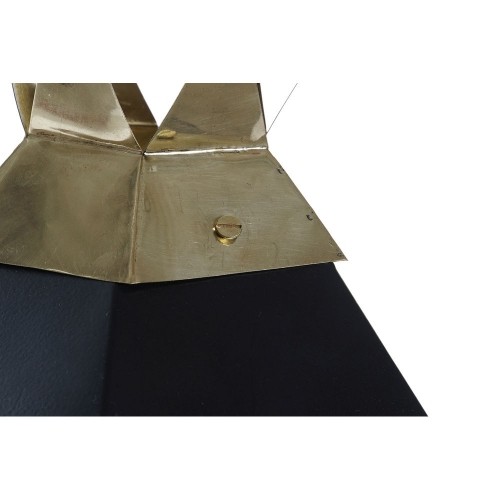 Фонарь DKD Home Decor Чёрный Стеклянный Железо Позолоченный (22 x 20 x 46 cm) image 2