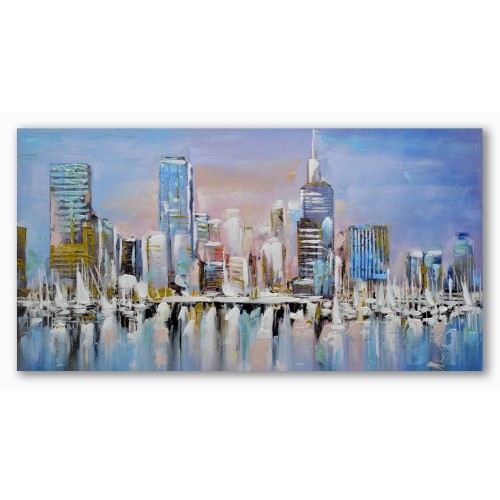 Painting DKD Home Decor City 120 x 3 x 60 cm Loft (2 Units) image 2