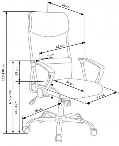 Halmar VIRE chair color: white image 2