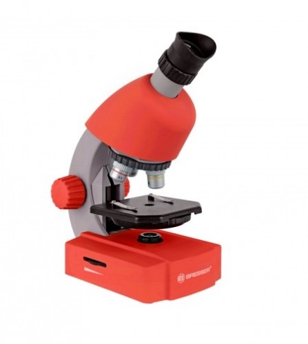 Bresser Juniors 40x-640x Mikroskops Sarkans ar eksperimenta image 2
