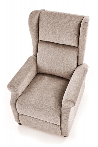 Halmar AGUSTIN recliner with massage function, color: beige image 2