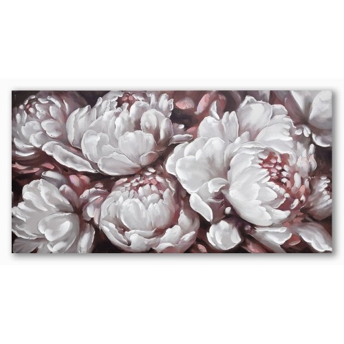 Painting DKD Home Decor 120 x 3 x 60 cm Flowers Romantic (2 Units) image 2