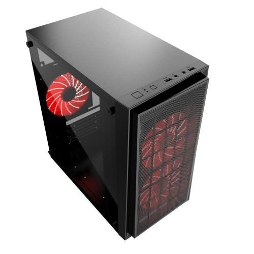 CAJA PC GEMBIRD CCC-FORNAX-950R GAMING DESIGN PC CASE 3 X 12 CM VENTILADOR ROJO image 2