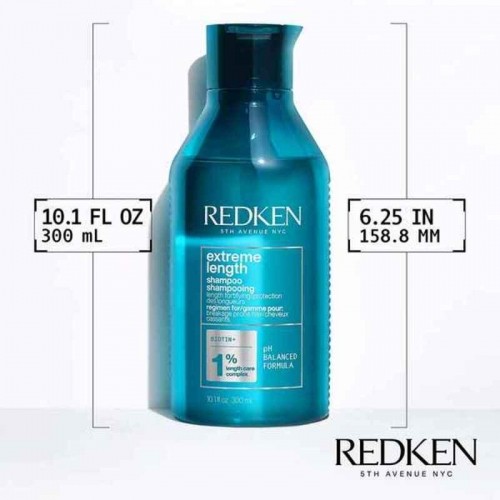 Strengthening Shampoo Extreme Length Redken Extreme Length (300 ml) image 2