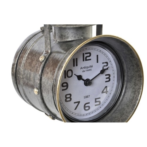Настольные часы DKD Home Decor Стеклянный Серый Железо (13.3 x 18 x 28.5 cm) image 2