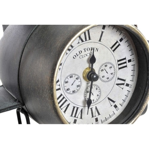 Настольные часы DKD Home Decor Самолет Стеклянный Серый Зеленый Железо (26 x 21 x 15 cm) (2 pcs) image 2